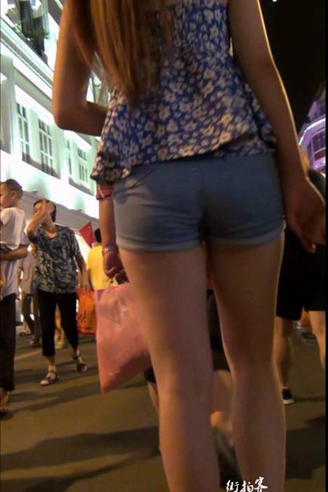 [街拍客视频]jx0059 牛仔热裤性感美女让我深深着迷