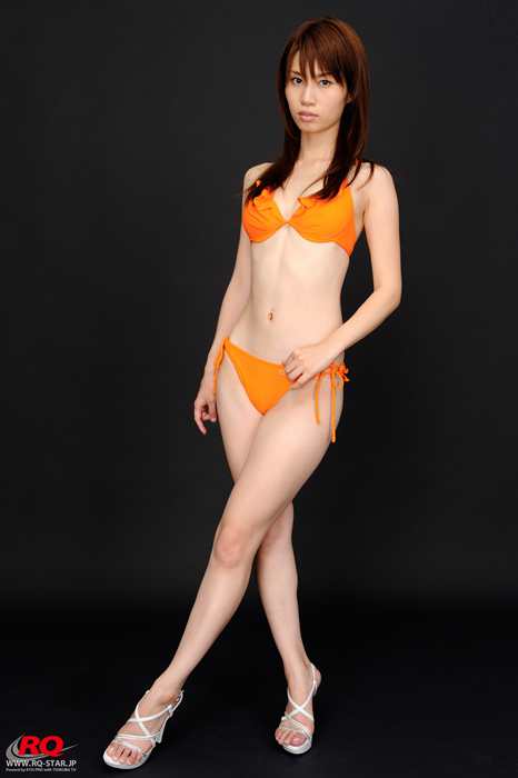 RQ-STAR写真NO.0040 Aki Kogure 小暮あきSwim Suits – Orange性感桔黄色比基尼