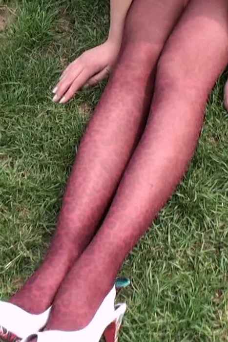 [学院私拍高清视频]ID0009 丝袜 (17)紫色豹纹连裤丝袜的诱惑